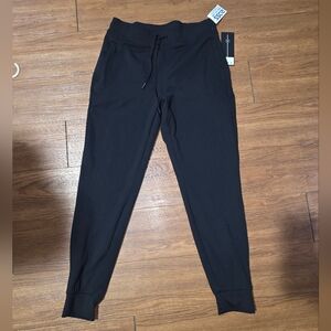 Velocity Black Performance Leggings with Branded Tag